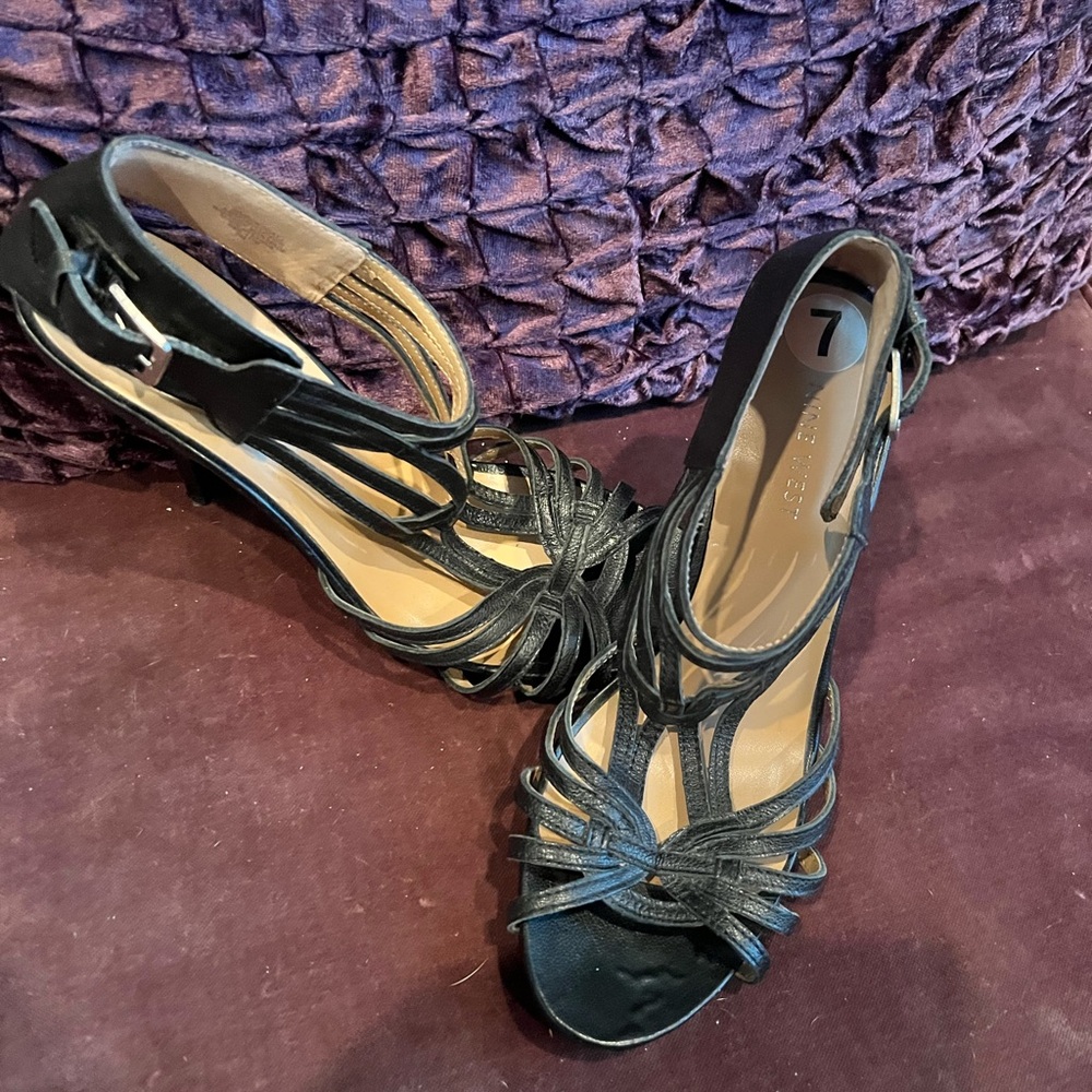 Black Strappy Heels